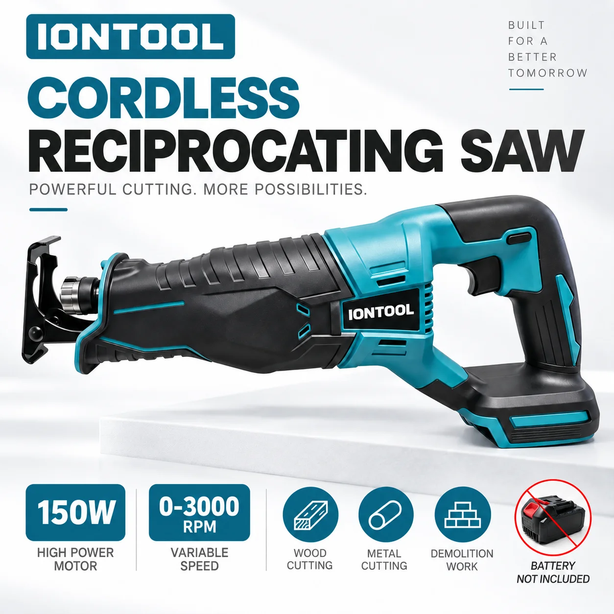 Woodworking Workshop - Sierra Recíproca Inalámbrica IONTOOL, Unidad Básica