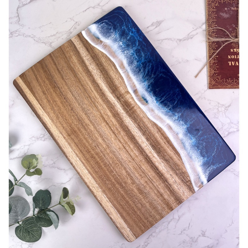 Tabla de cortar de acacia de r - Woodworking Resin reseña y precio