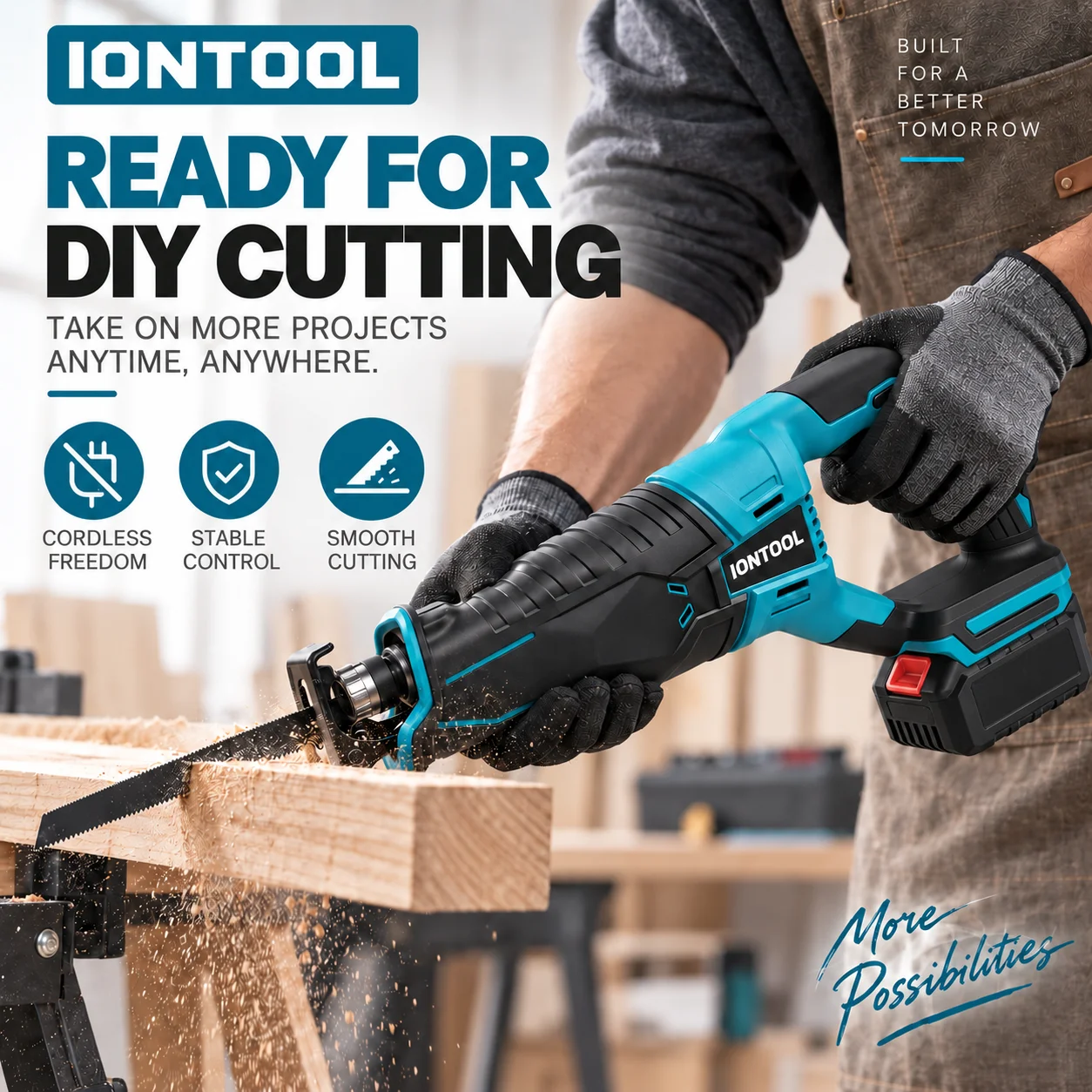 Sierra Recíproca Inalámbrica I - Woodworking Workshop reseña y precio