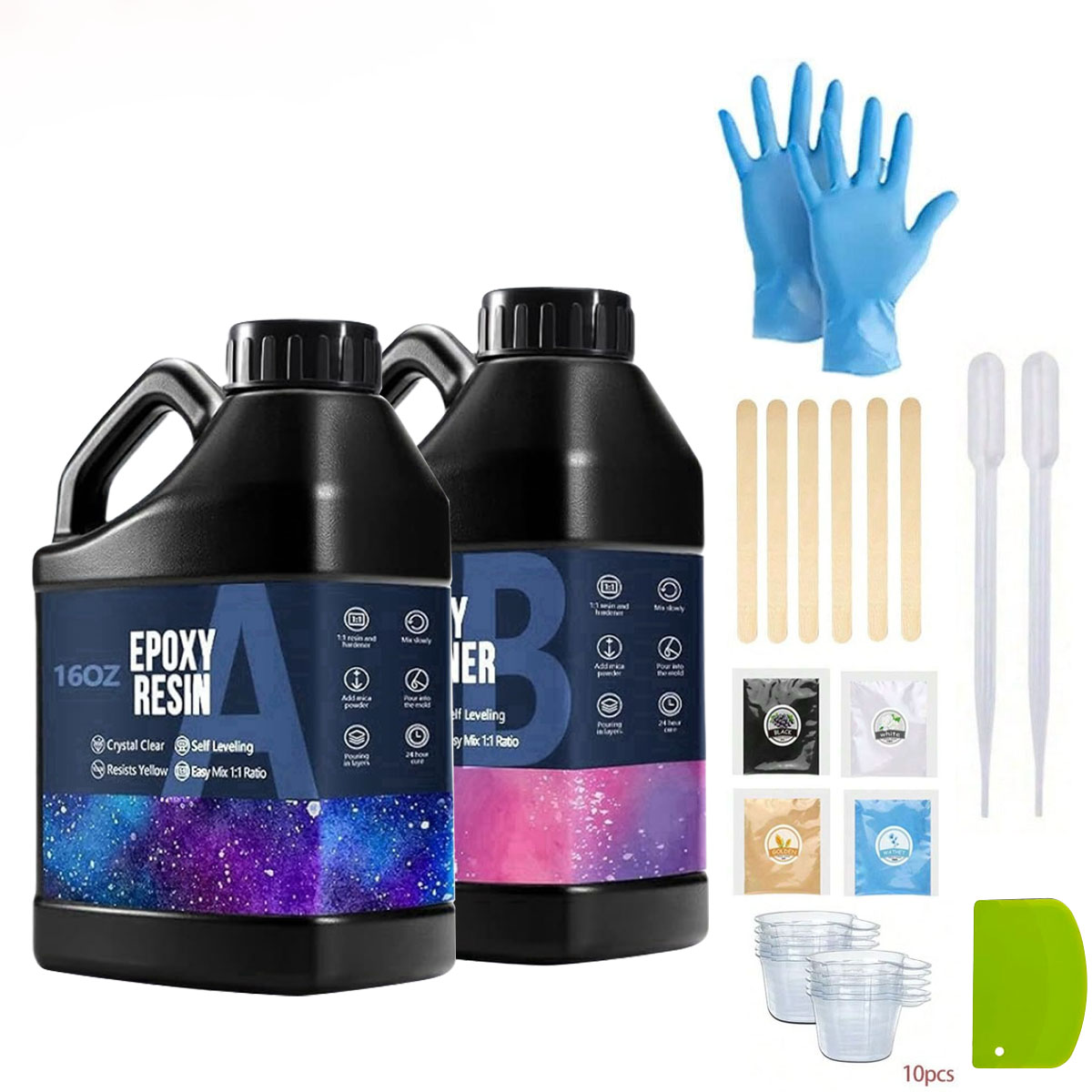 Kit de resina Epoxy transparen - Woodworking Resin reseña y precio